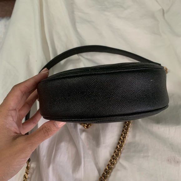 YSL / Saint Laurent Vinyle Round Quilted Leather Camera Bag - Picture 2 of 4